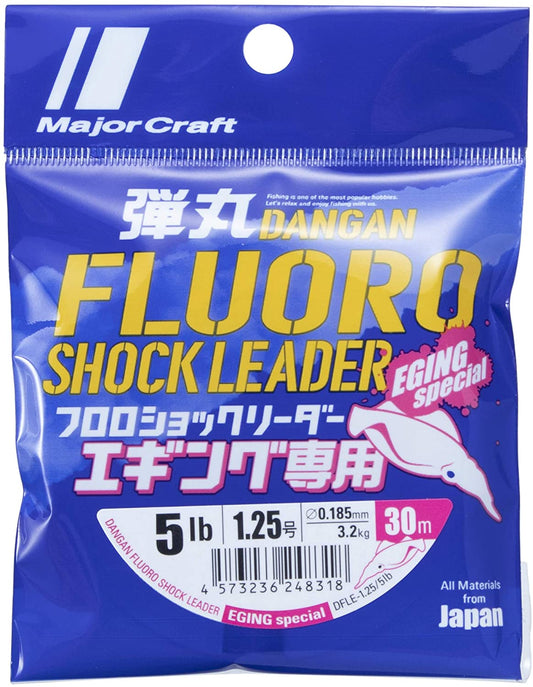 Tali Pemimpin Kejutan Fluorokarbon Kapal Utama 30m Eging DFLE-1.25 5lb (8318)