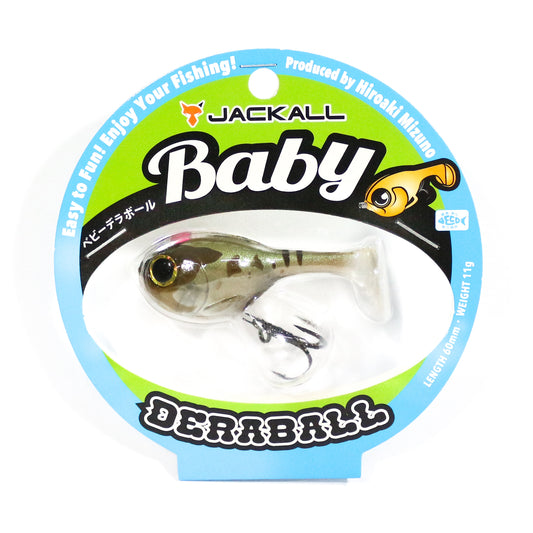 Umpan Pancing Jackall Deraball Baby Soft Plastic Sinking Lure 11 gram HM Clear Snake (7856)