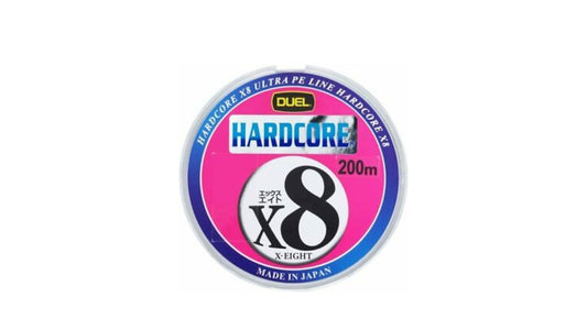 Yo Zuri Duel P.E Line Hardcore X8 200m P.E 0.8 7.0Kg (0.153mm) 5 Color H3261