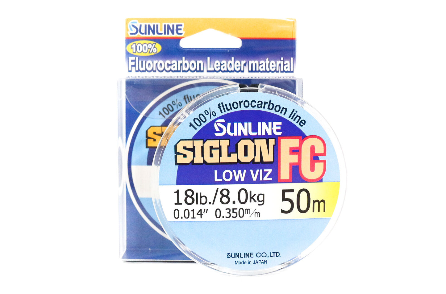 Tali Senar Fluorokarbon Sunline Siglon FC 50m 18lb Diameter 0,35 mm (5891)