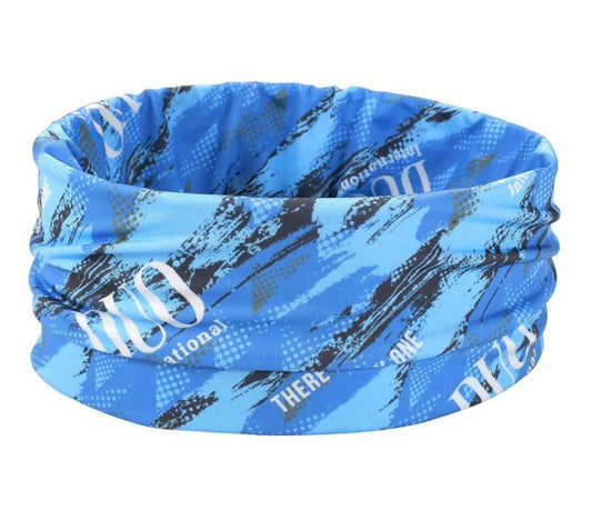 Duo Neck Gaiter UV Head Wear Ukuran Bebas Original Blue Geo 4487