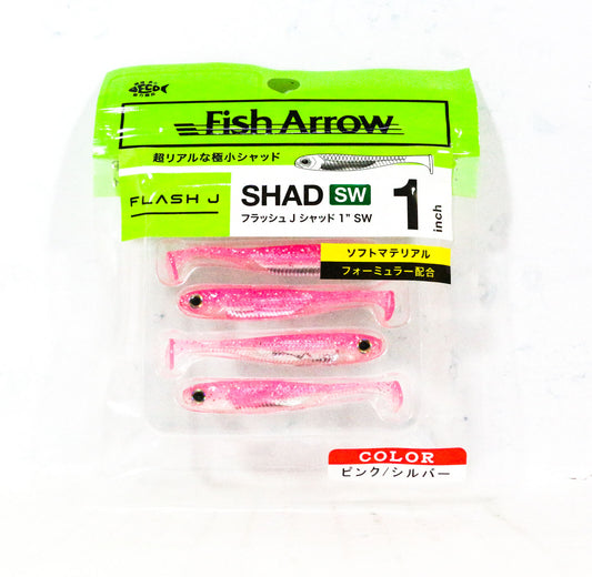 Umpan Ikan Panah Lunak Flash J Shad SW 1 Inch 5 Buah per bungkus 101 (4743)