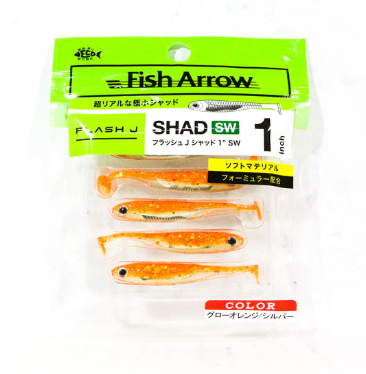 Umpan Ikan Panah Lunak Flash J Shad SW 1 Inch 5 Buah per bungkus 121 (4767)
