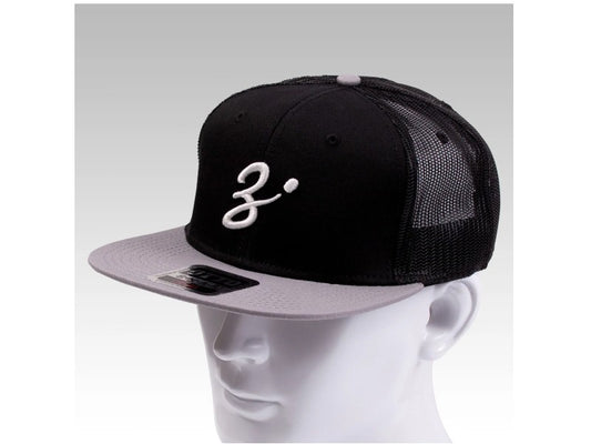 Zenaq Flat Visor Cap Mesh - Black/Grey