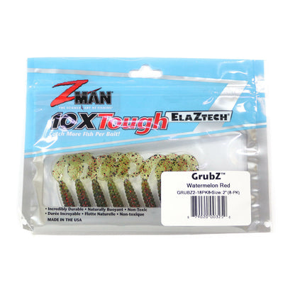 Umpan Pancing Zman Soft Lure GrubZ 2 Inch isi 8 per bungkus Warna Merah Semangka (3250)