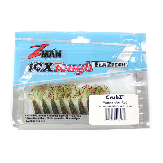 Umpan Pancing Zman Soft Lure GrubZ 2 Inch isi 8 per bungkus Warna Merah Semangka (3250)