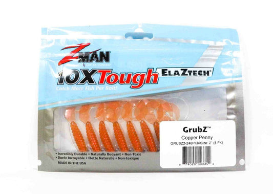 Umpan Pancing Lunak Zman GrubZ 2 Inch 8 perCopper Penny (3342)