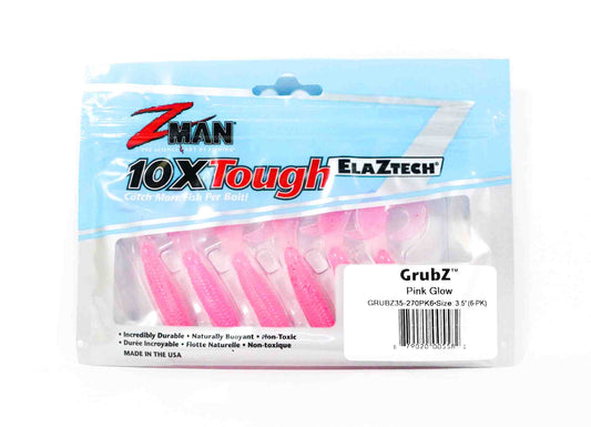 Umpan Pancing Zman Soft Lure GrubZ 3,5 Inch isi 6 per bungkus Pink Glow (5582)