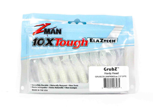 Umpan Pancing Lunak Zman GrubZ 2,5 Inch isi 8 per bungkus Hardy Head (3465)