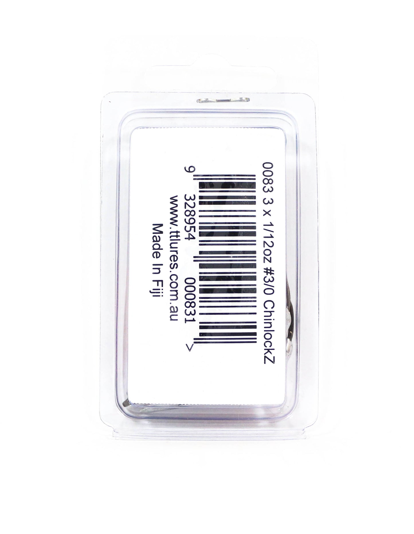 Kail Cacing Berbobot SWS ChinlockZ Tackle Tactics TT 1/12 oz 3/0 3 per bungkus (0831)