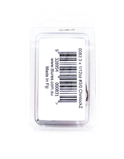 Kail Cacing Berbobot SWS ChinlockZ Tackle Tactics TT 1/12 oz 3/0 3 per bungkus (0831)