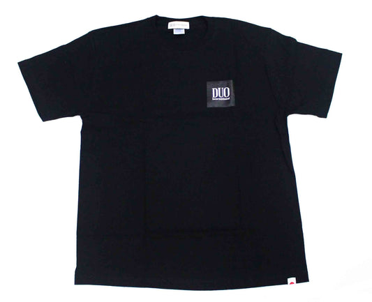 Kaos Duo Logo Quad Lengan Pendek Hitam Ukuran L (8479)