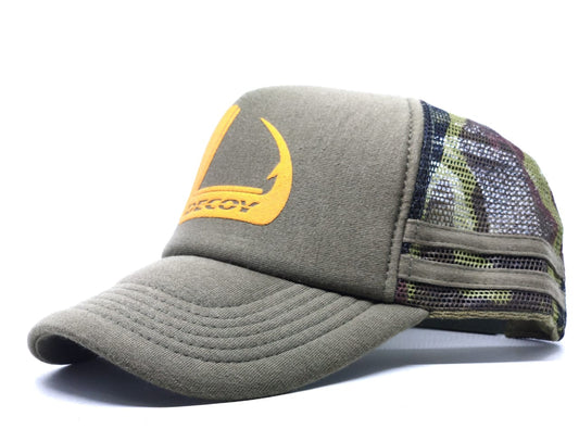 Topi Jaring Umpan Hijau Kamuflase