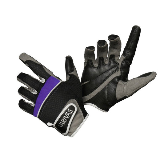 Varivas VAG-25 Fighting Gloves L Black x Purple (8332)