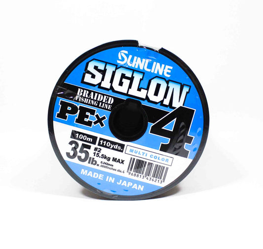 Sunline Siglon Line X4 300M Connected P.E 2 35LB Multi Color (4213)