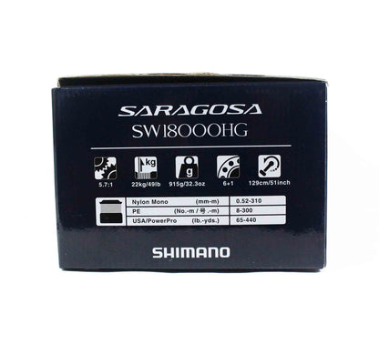 Shimano Spinning Reel Saragosa 20 SW 18000 HG SRG18000SWAHG (0451)