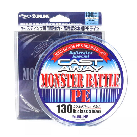 Sunline PE Line X8 Monster Battle Buang 300m PE 10 130lb (6109)