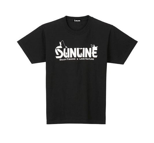 Sunline SUW-15020T T-Shirt Cotton Short Sleeve Black Size M (3033)