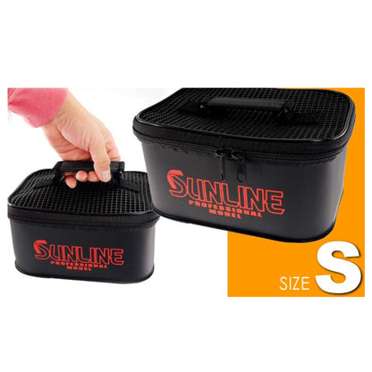 Sunline SFB-107 Kotak Jaring Zip Drainable 220 x 155 x 105mm Hitam Ukuran S (3928)