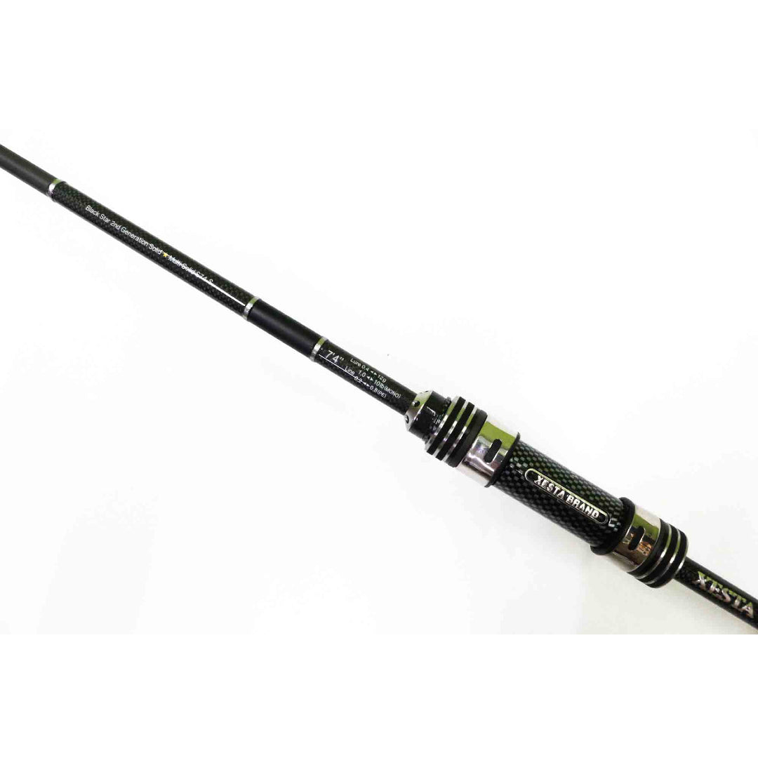 Xesta Spinning Rod Black Star Solid 2nd Gen S74-S Multi Solid