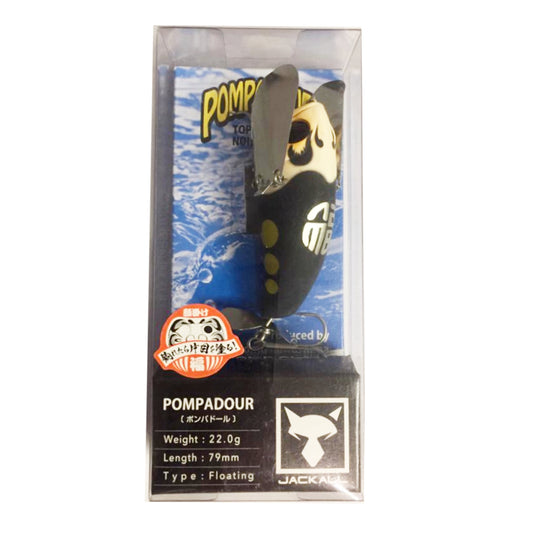 Umpan Pancing Jackall Pompadour Floating Topwater Fuku Daruma Hitam (9517)