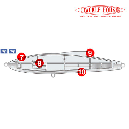 Rumah Alat Pancing Shibuki Tenggelam 186mm 79g MHG Dolphin (8742)
