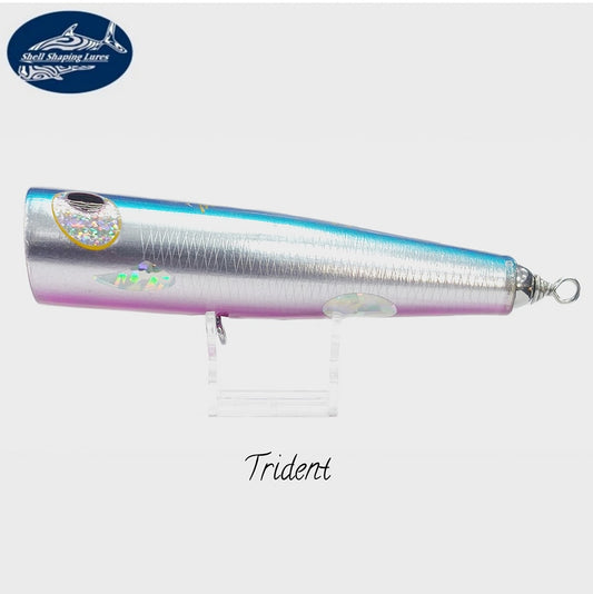 Umpan Pembentuk Kerang Trident Floating Popper 125gr 175mm (F) Biru Ungu