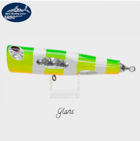 Umpan Pembentuk Kerang Glans Floating Popper 130gr 170mm (F) Hijau Kuning