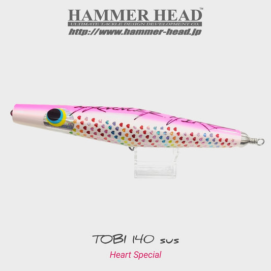 Umpan Apung Hammer Head Cherry Tobi 140gr 245mmSUS - 105HSP