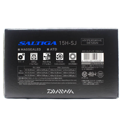 Reel Baitcasting Daiwa 22 Saltiga 15H-SJ (Pegangan Kanan)