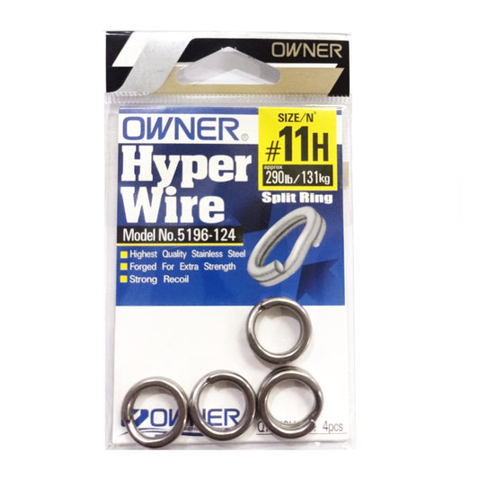 Pemilik 5196 Hyper Wire Split Rings Ukuran 11H 290lb - 4 ring (4880)