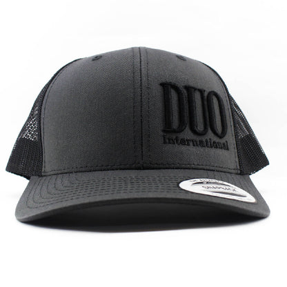 Topi Duo Snapback Mesh Charcoal Black (6106)