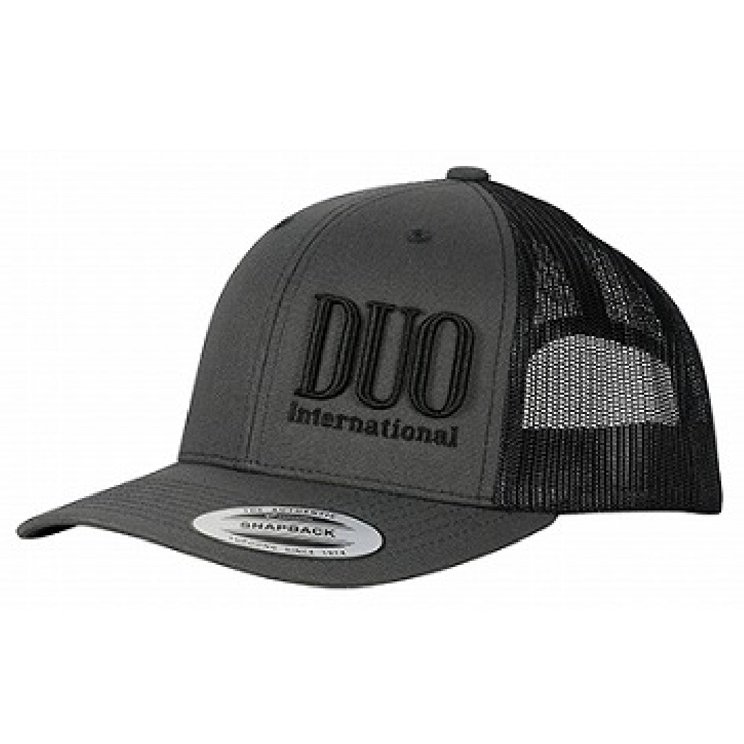 Topi Duo Snapback Mesh Charcoal Black (6106)