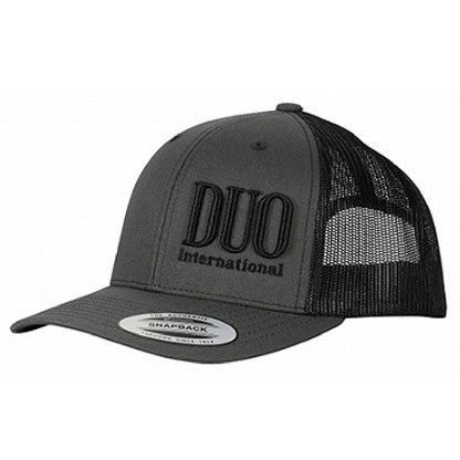 Topi Duo Snapback Mesh Charcoal Black (6106)