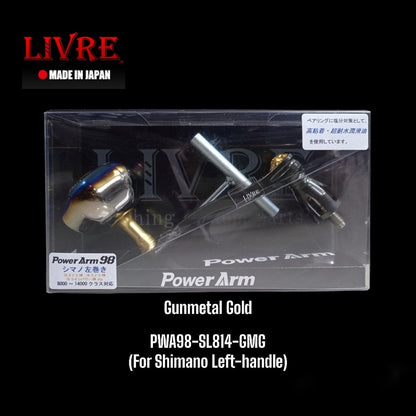 Pegangan Livre Power Arm 98 PWA98-SL814 Shimano Pegangan Kiri GMG (5834)