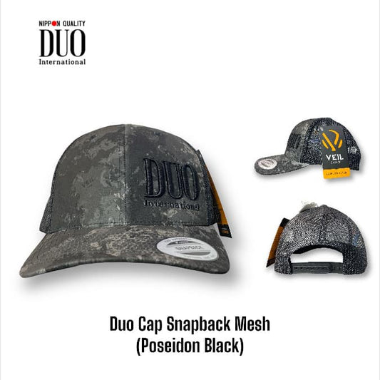 Topi Duo Snapback Mesh Poseidon Hitam (6090)