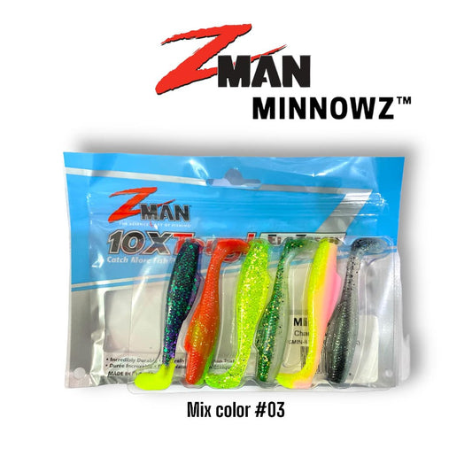 Umpan Pancing Zman Soft Lure MinnowZ 3 inci Warna Campur 03