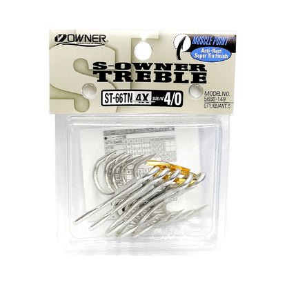 Pemilik ST-66 TN 4X Treble Hook Tugas Berat