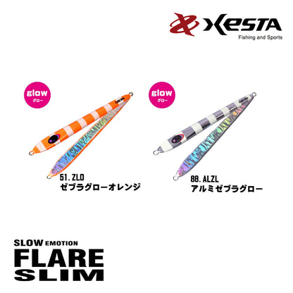 Xesta Metal Jig Slow Emotion Flare Slim 210 Gram