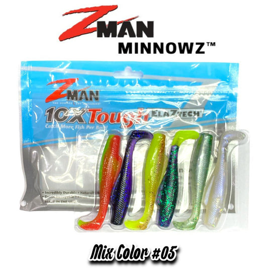 Umpan Pancing Zman Soft Lure MinnowZ 3 inci Warna Campur 05