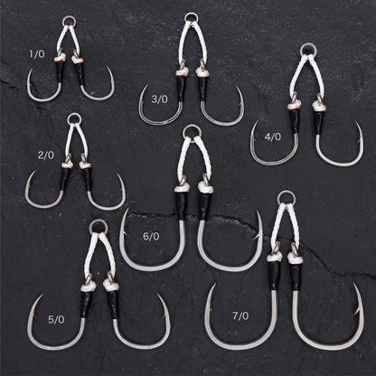 Shout 329DK Double Kudako Silver Assist Rigged Hook