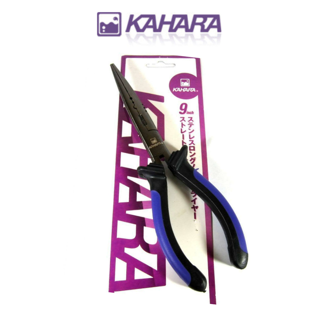 Kahara Needle Nose Straight Jaw Pliers 250g 9 Inch Stainless (3370)