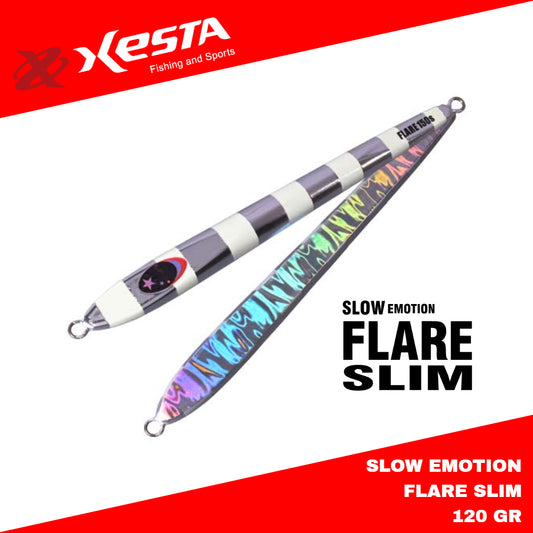 Xesta Metal Jig Slow Emotion Flare Slim 120 Gram