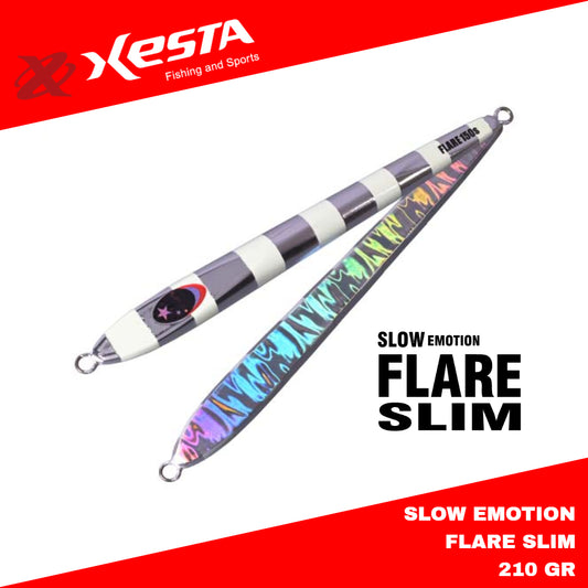 Xesta Metal Jig Slow Emotion Flare Slim 210 Gram