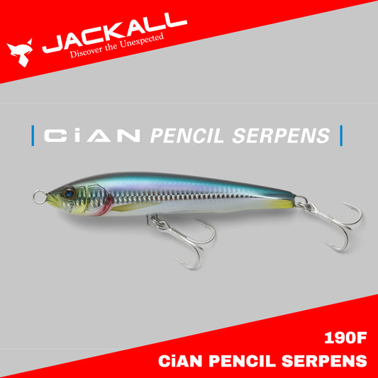Umpan Pancing Jackall Cian Pencil Serpens 190F Floating Lure 65g 190mm