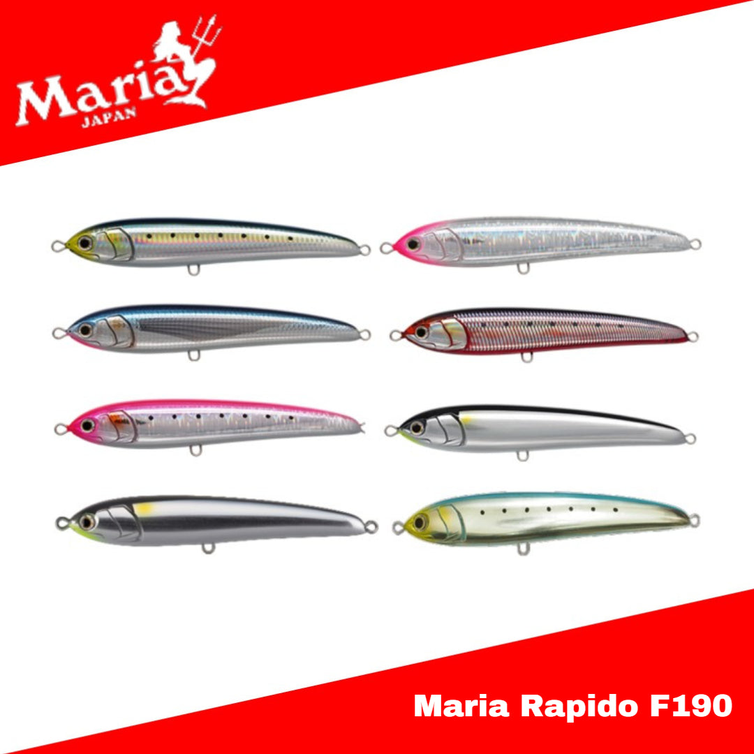 Umpan Pancing Apung Maria Rapido F190 Pencil Stickbait 190mm 65g