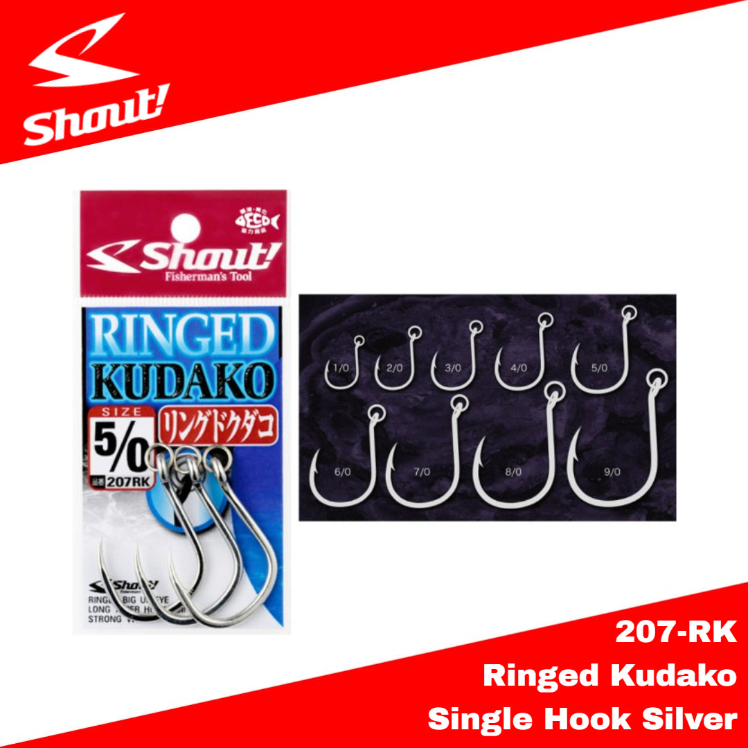 Shout 207-RK Ringed Kudako Single Hook Silver