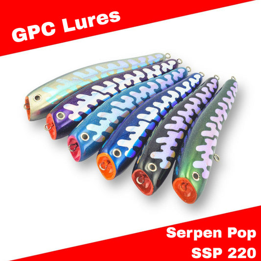 Umpan Pancing GPC Lures Serpen Pop SSP 220 Diving Popper 125g 220mm