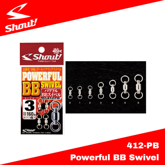 Shout 412-PB BB Swivel yang Kuat untuk Jigging