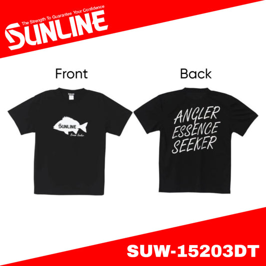 Kaos Sunline SUW-15203DT Dry Fit Lengan Pendek Hitam